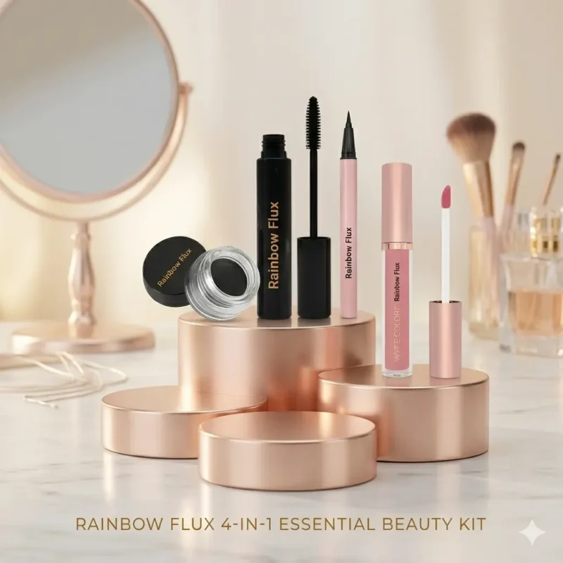 4 in 1 Beauty Kit - Rainbow Flux Essential Makeup Bundle